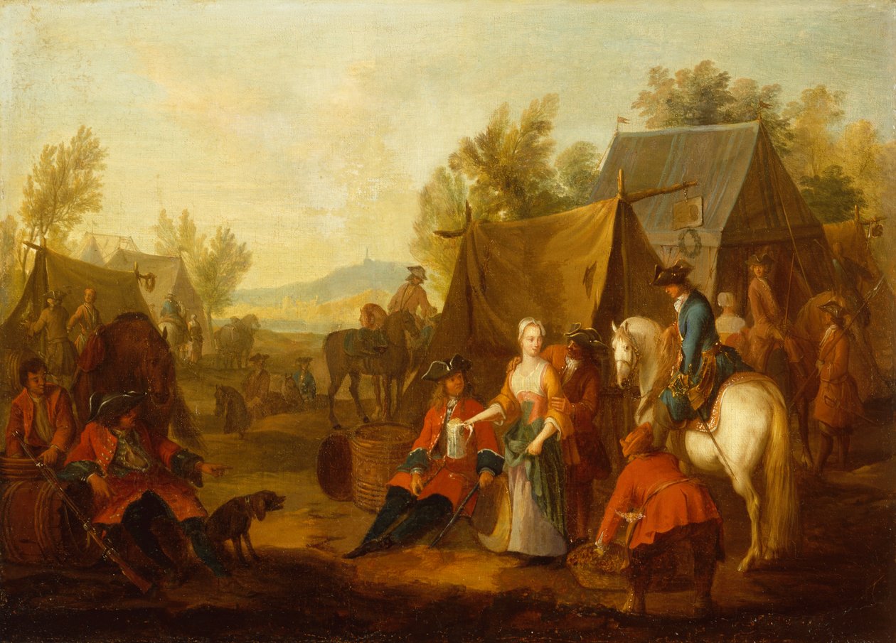 Campamento militar (petróleo) de Jan Peeter Verdussen