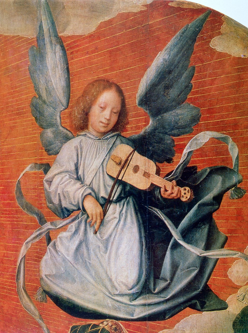 La Virgen en la Gloria (detalle) de Jan Provoost