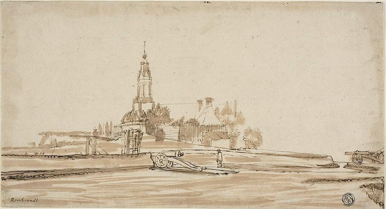 Puerta de Haarlem en Ámsterdam de Jan Ruischer