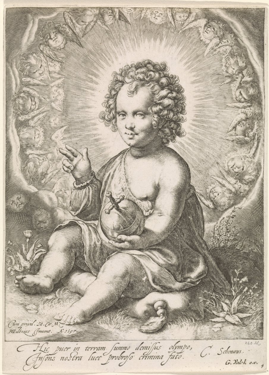 Antes de Christuskind como Salvatore de Jan Saenredam (attributed to)