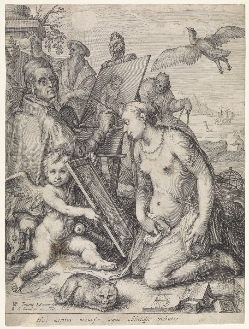 Alegoría de la percepción de Jan Saenredam