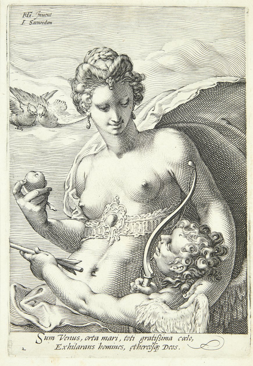 Venus y Cupido de Jan Saenredam