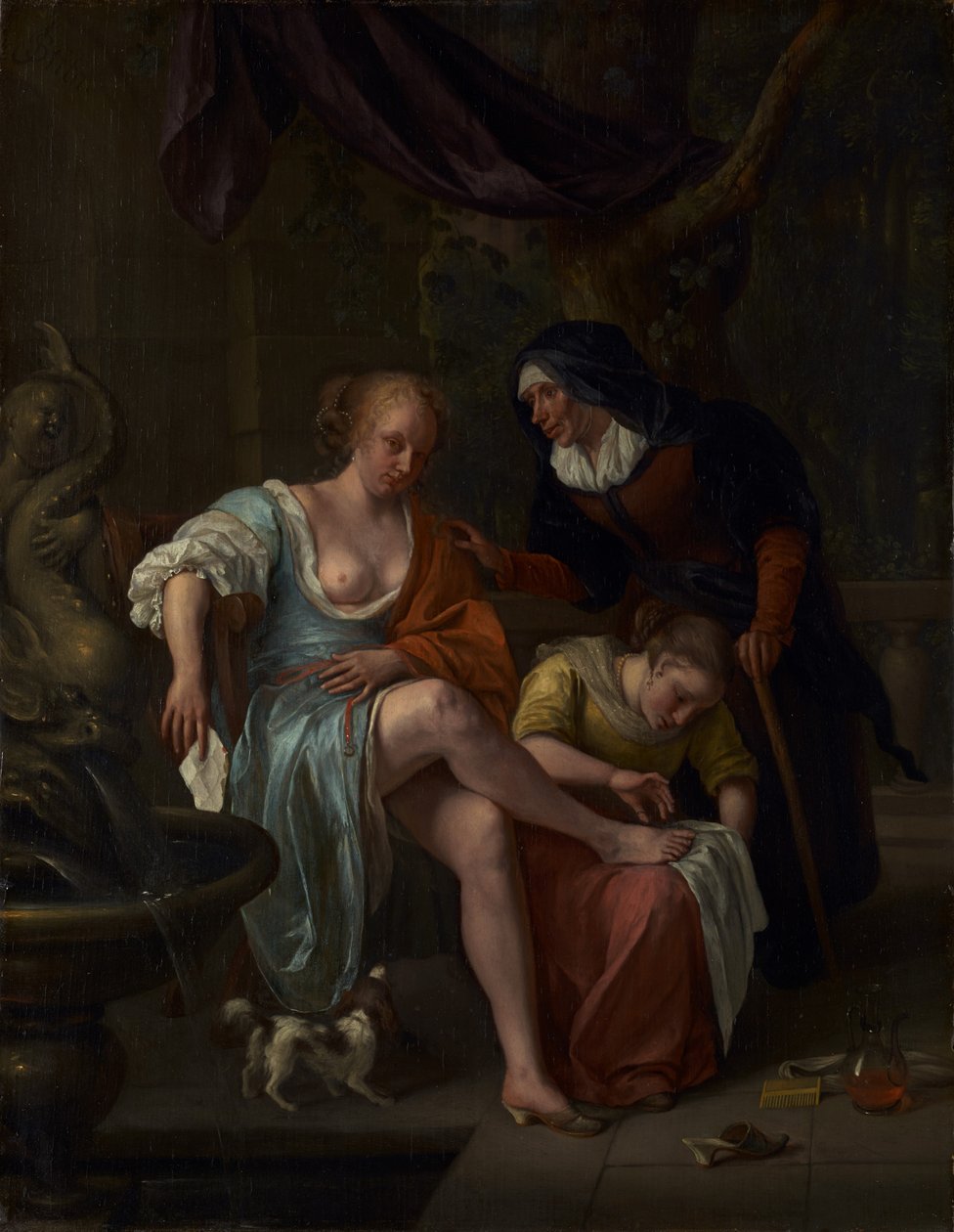 Betsabé después del baño de Jan Steen