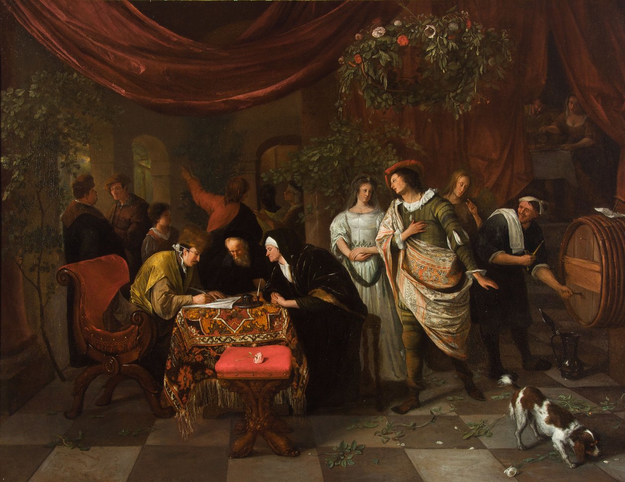 El matrimonio de Tobías y Sara de Jan Steen