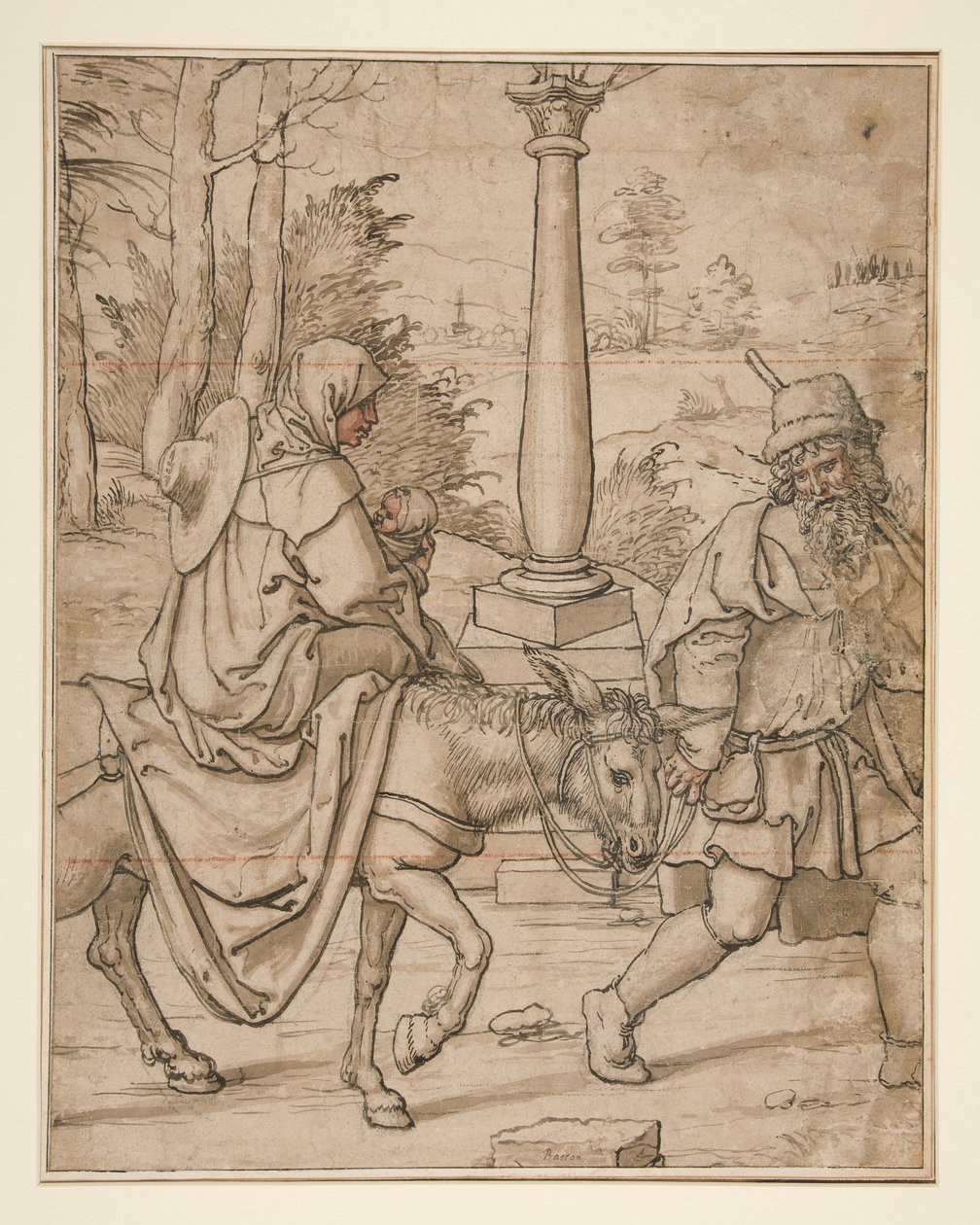 Huida a Egipto de Jan Swart Van Groningen
