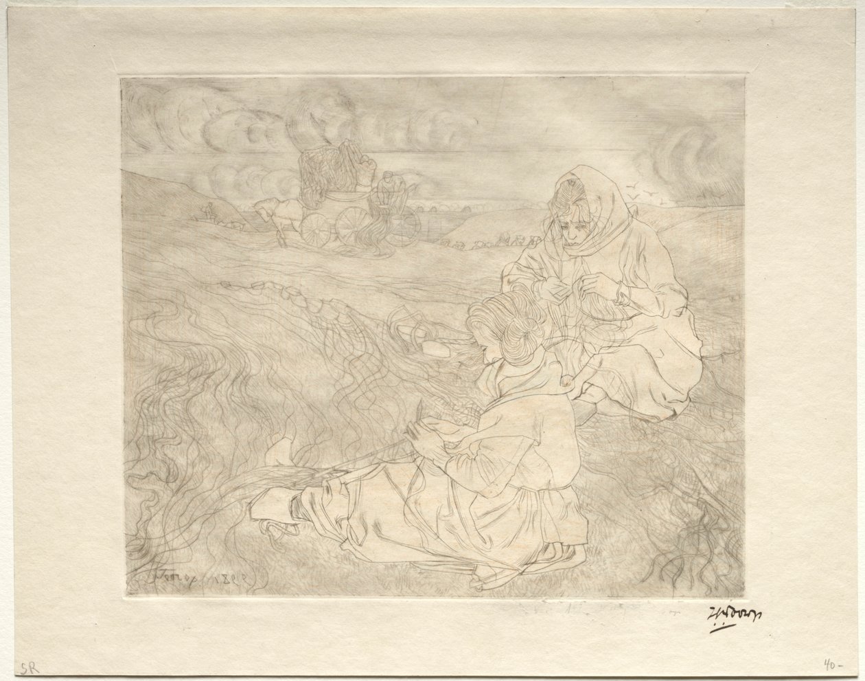 Reparadores de redes, 1899 de Jan Toorop