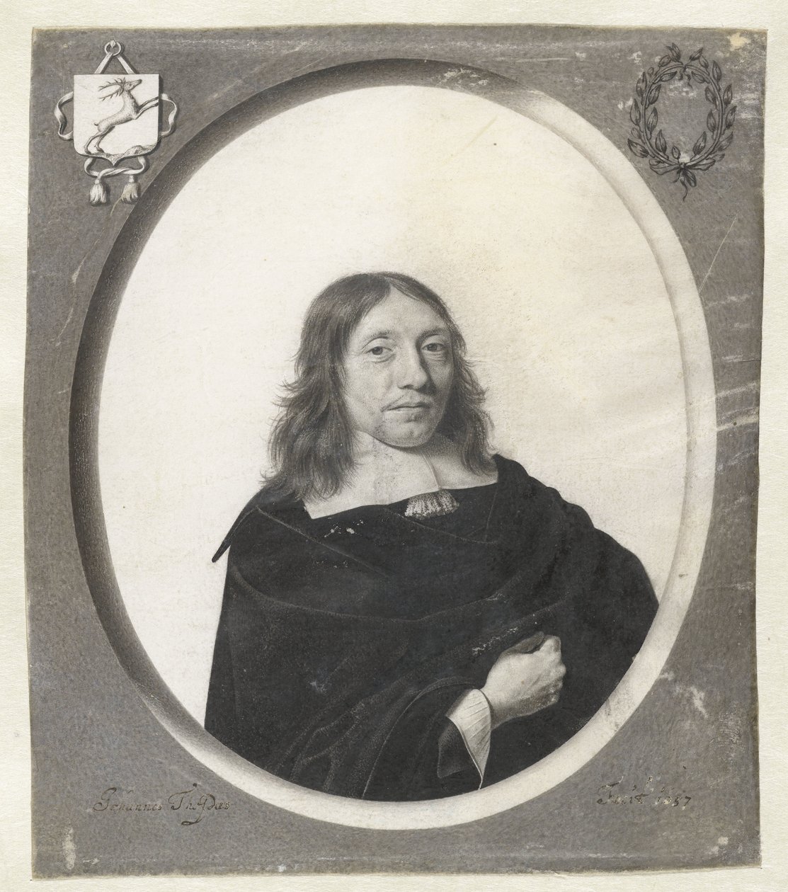 Retrato de Gijsbert van der Hoeven de Jan Thopas