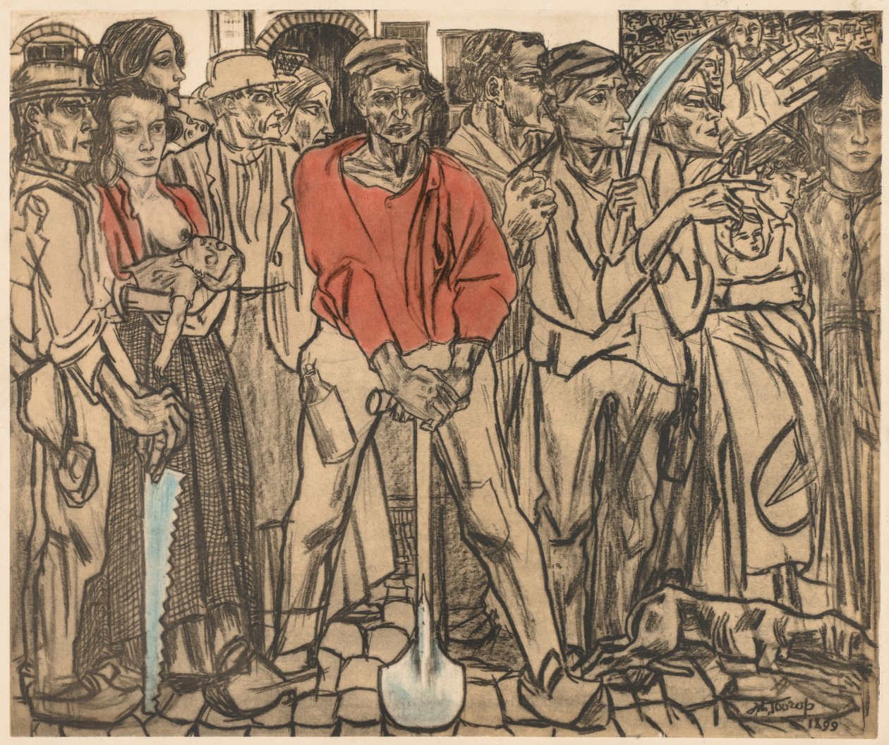 Un Grupo de Trabajadores de Jan Toorop