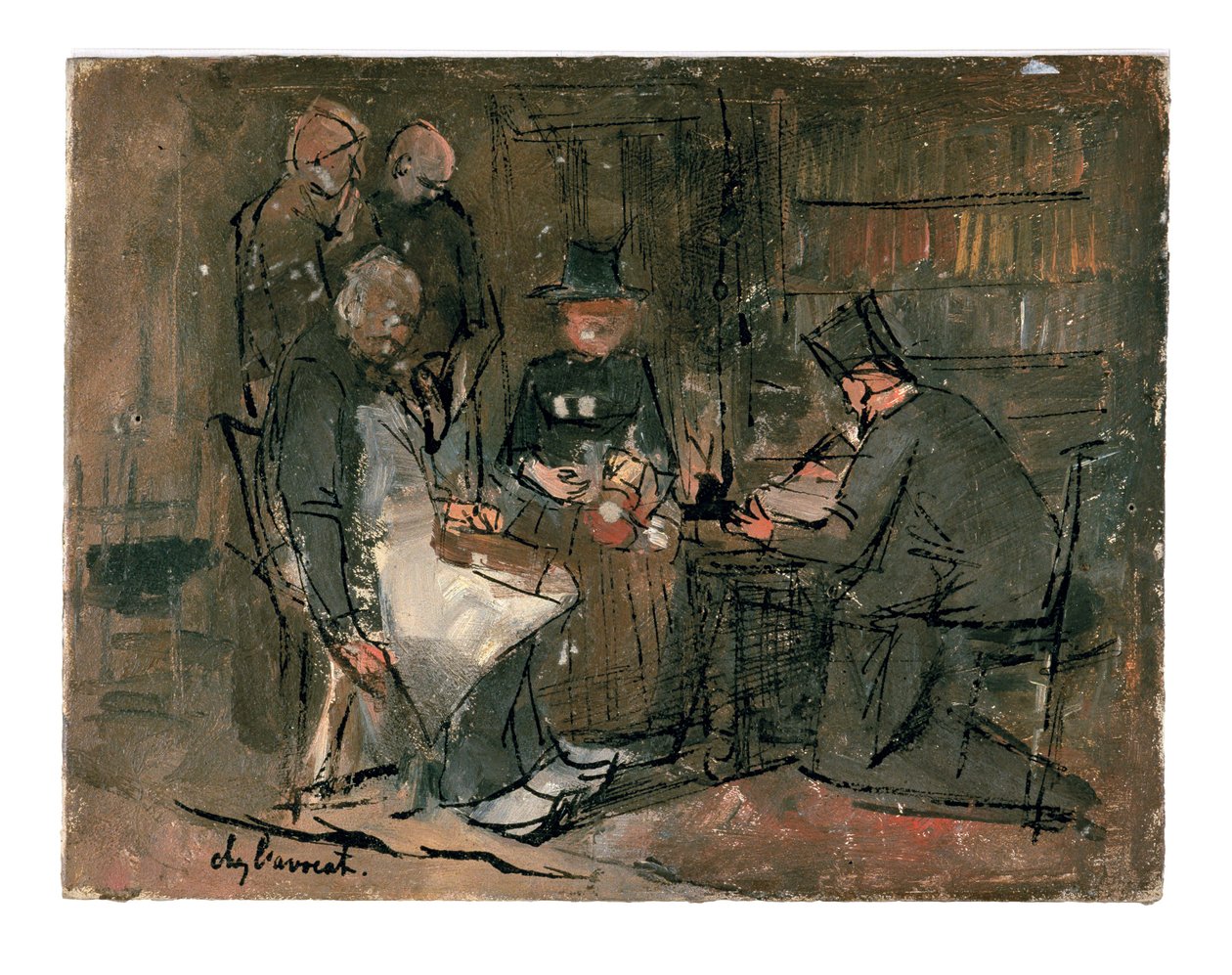 En el despacho del abogado (estudio) de Jan Toorop