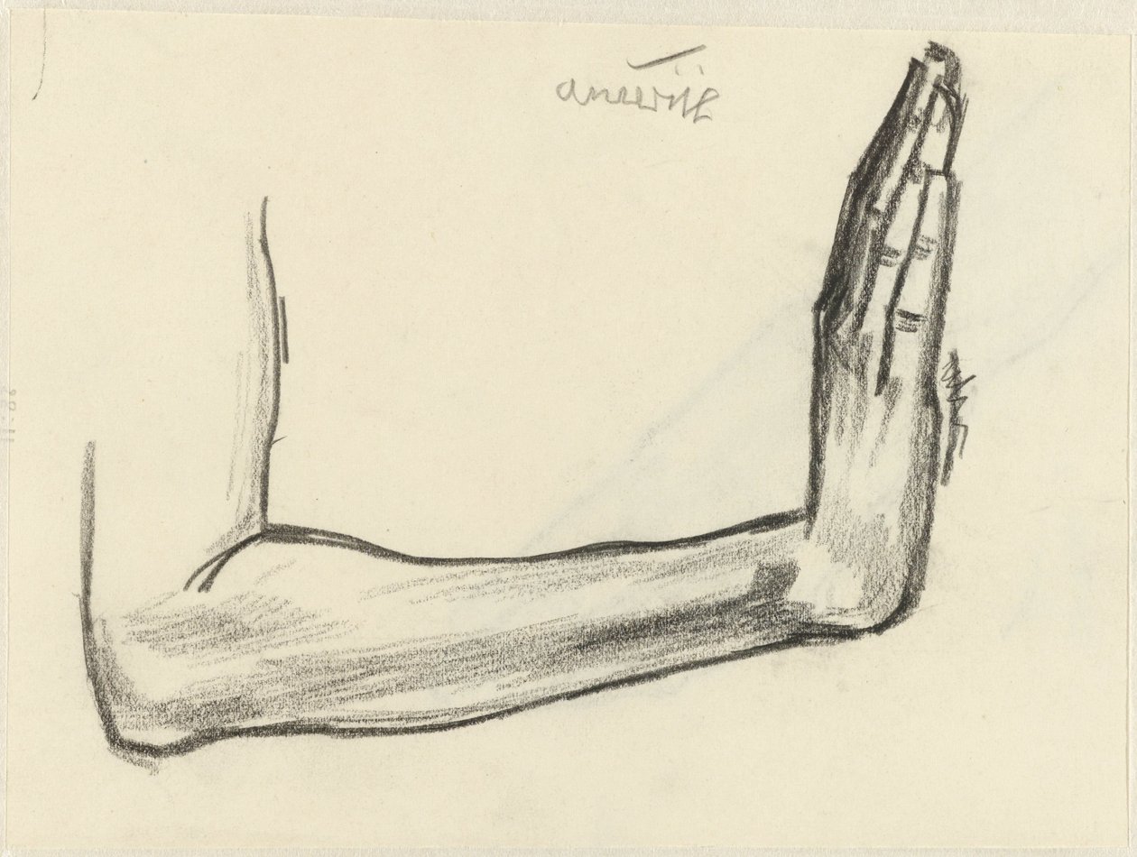 Estudio de un antebrazo de Jan Toorop