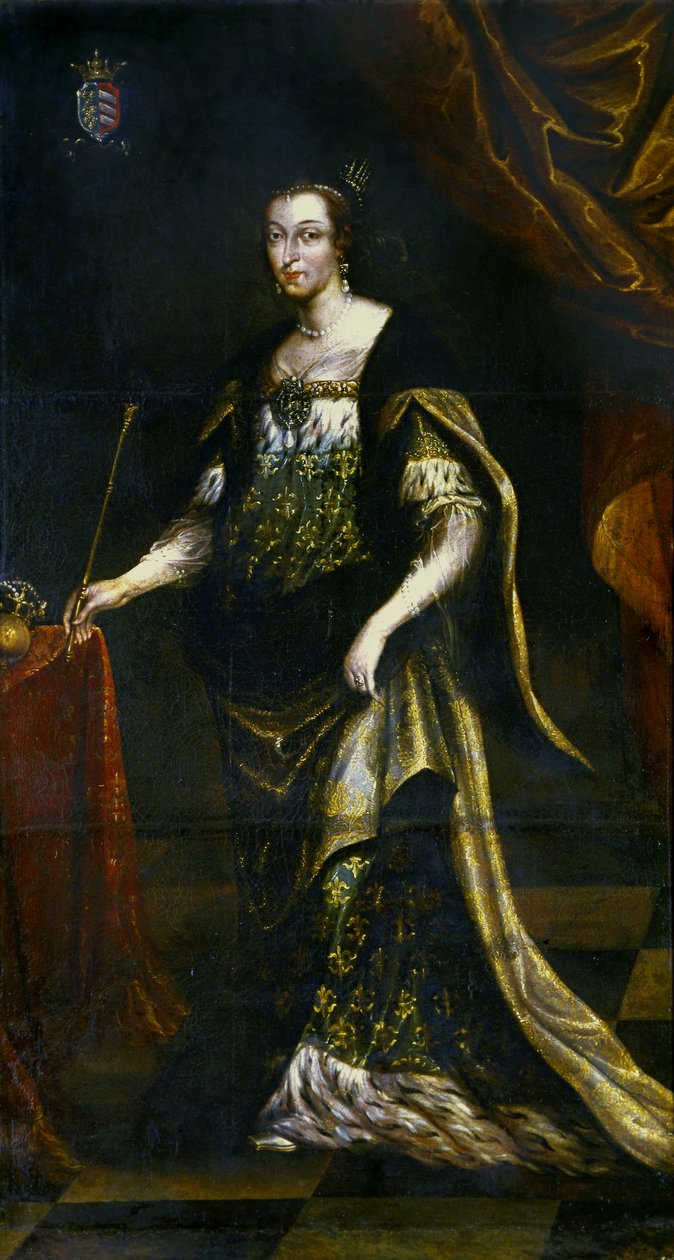 Retrato de la reina Jadwiga. de Jan Tricius
