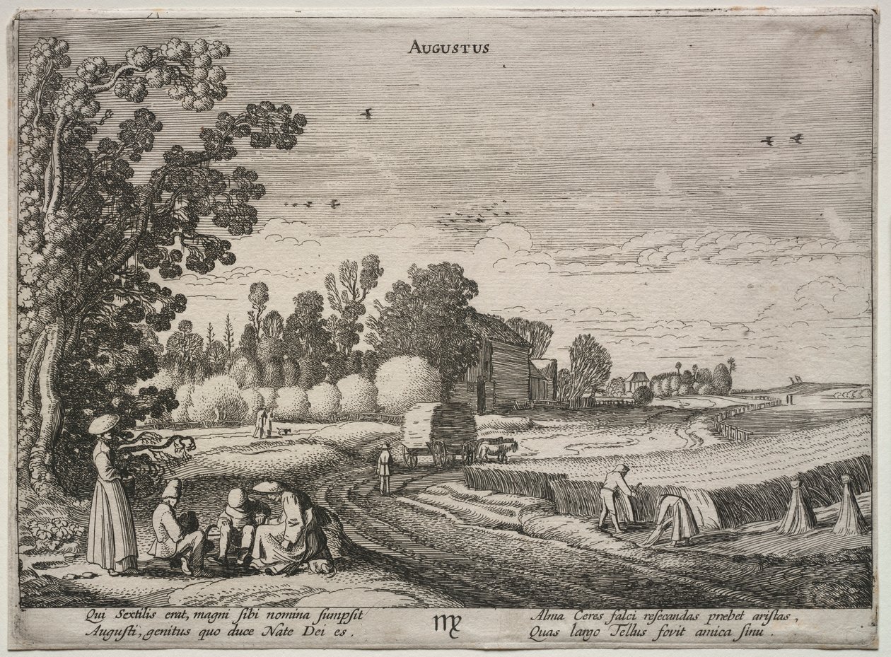 Los doce meses: Agosto de Jan Van de Velde