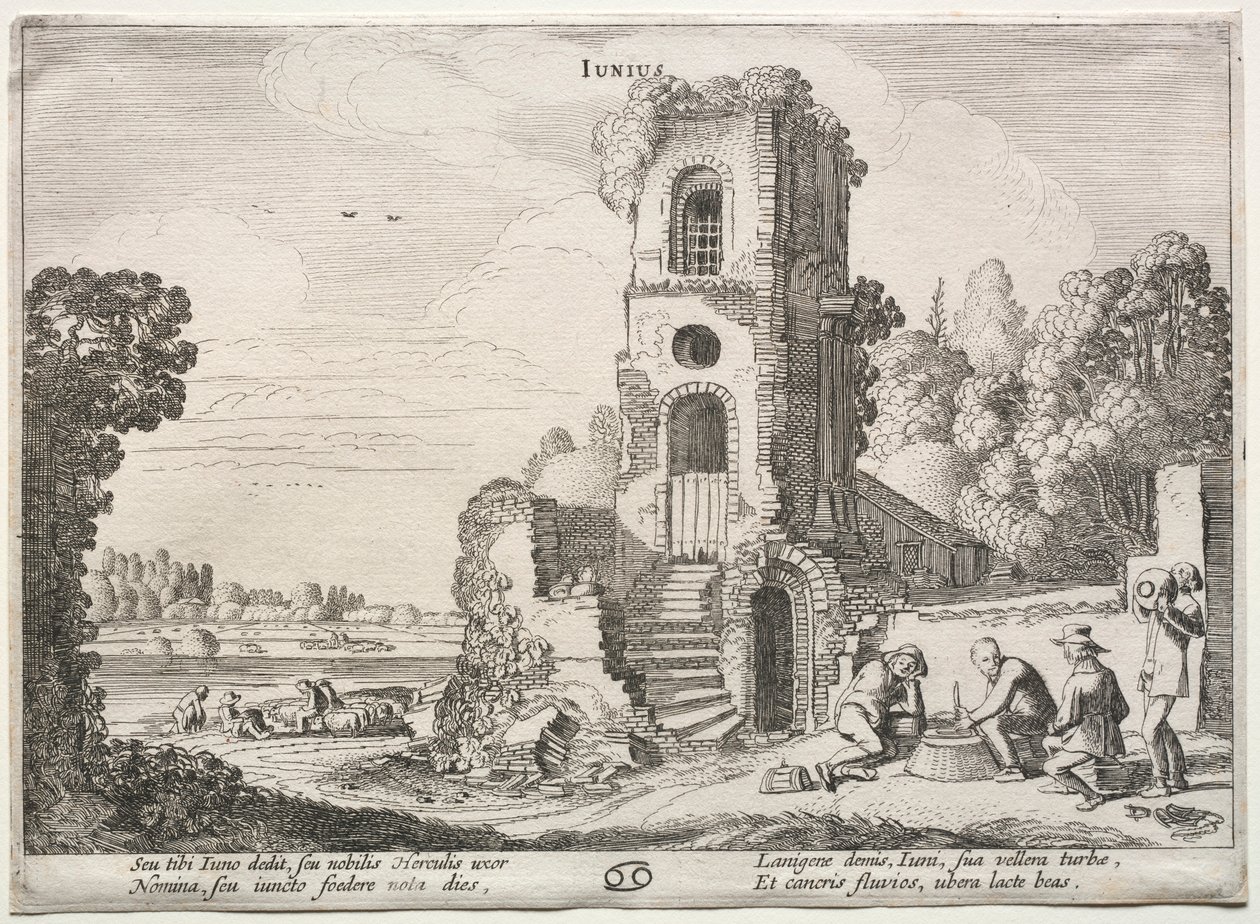 Los doce meses: Junio de Jan Van de Velde