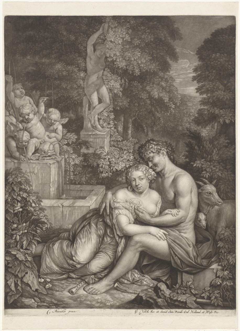 Vertumnus en Pomona de Jan Verkolje (I)
