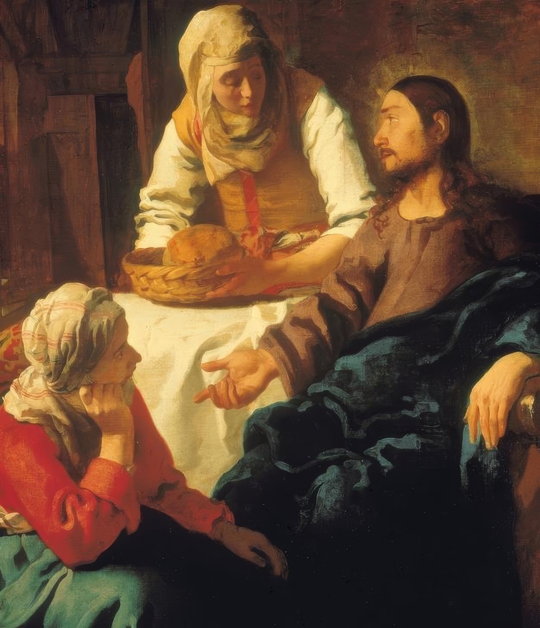 Cristo con María y Marta de Jan Vermeer van Delft