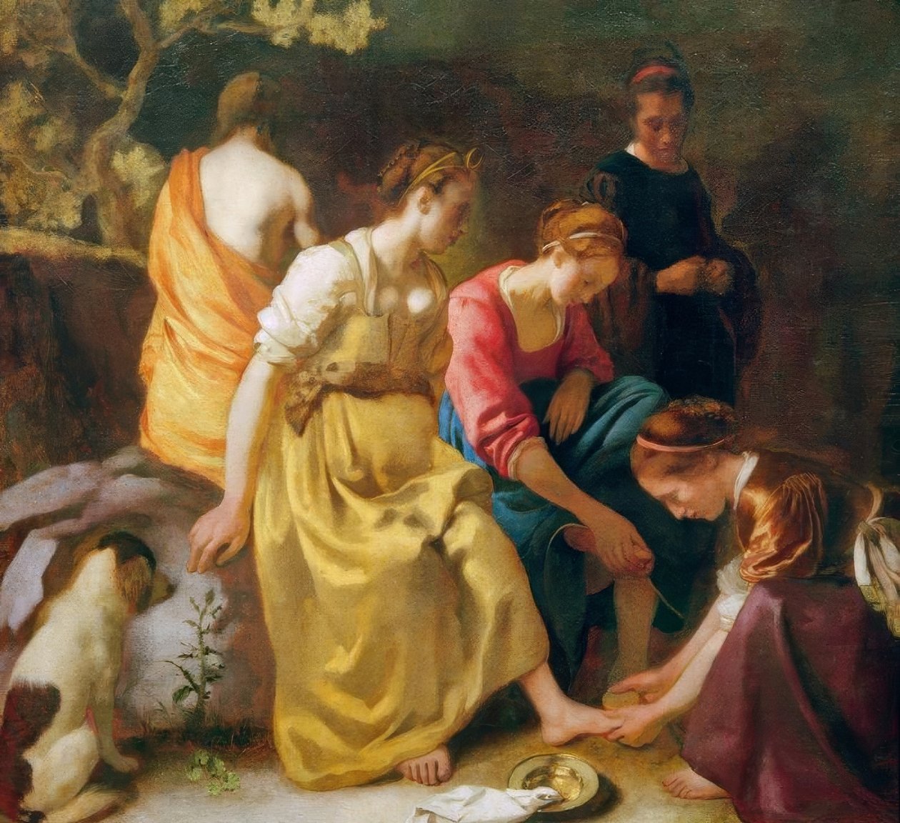 Diana con sus compañeras de Jan Vermeer van Delft
