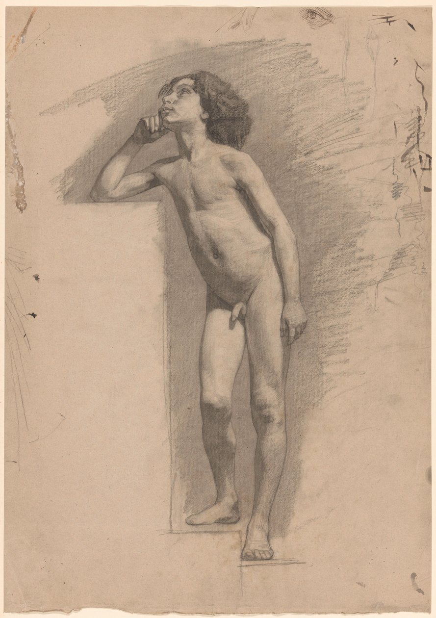 Niño desnudo de pie de Jan Veth