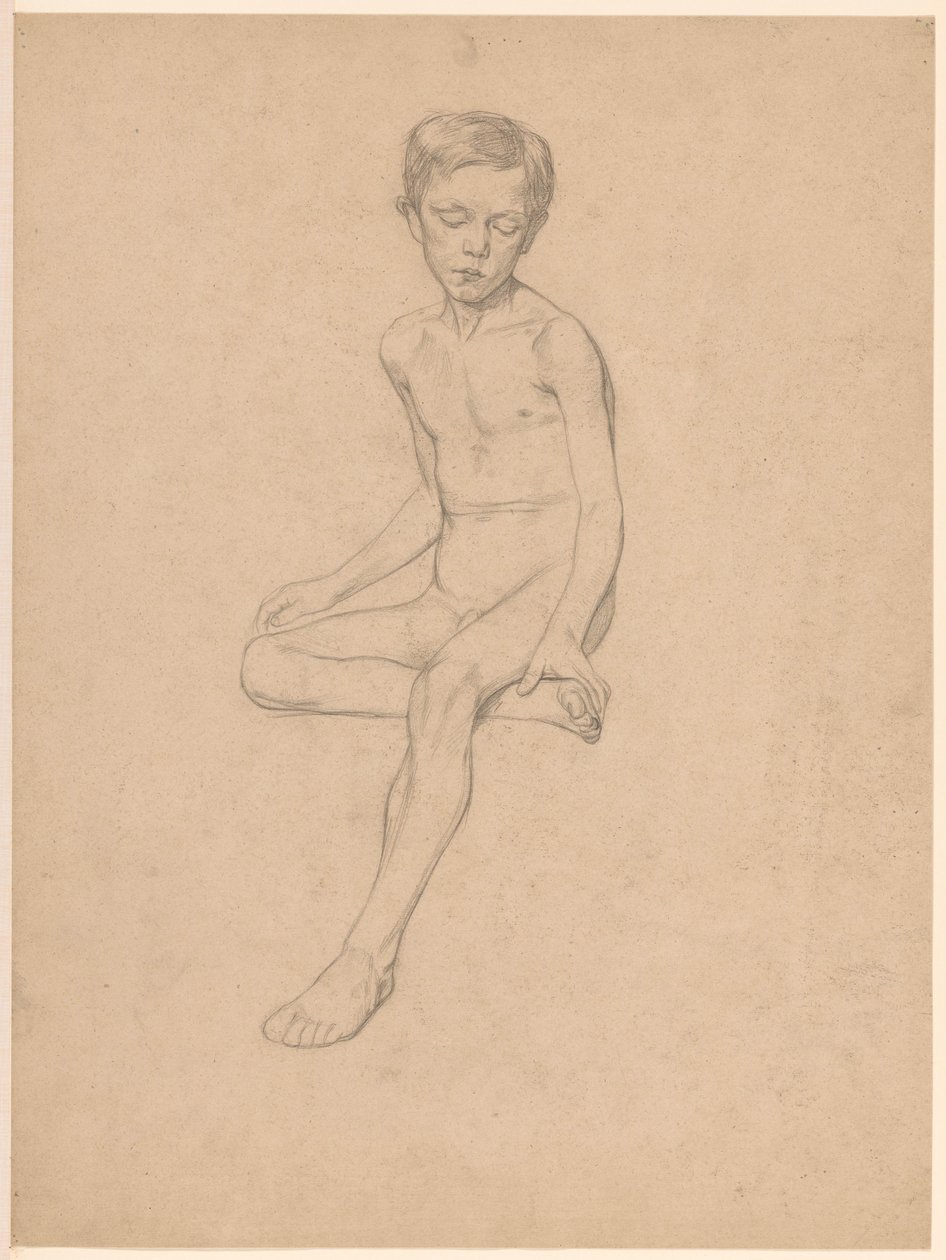 Chico desnudo sentado de Jan Veth