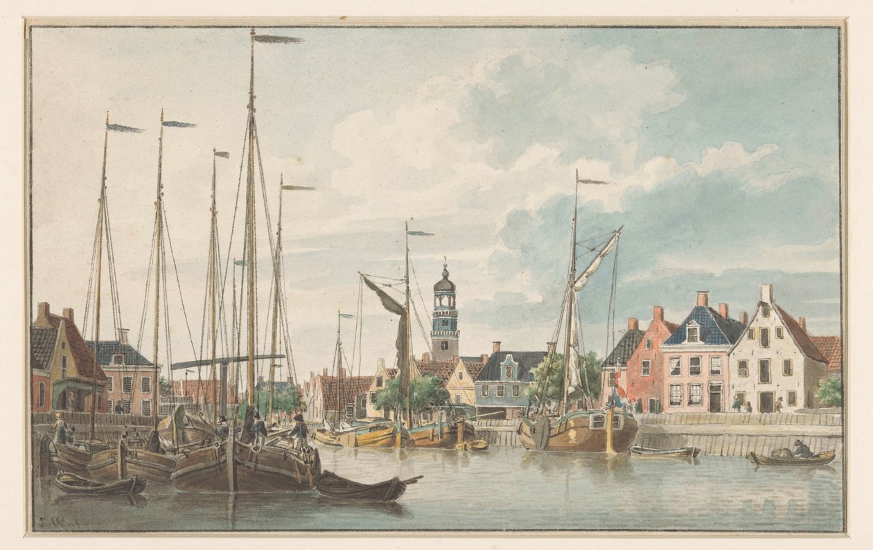Vista de De Lemmer de Jan Weissenbruch