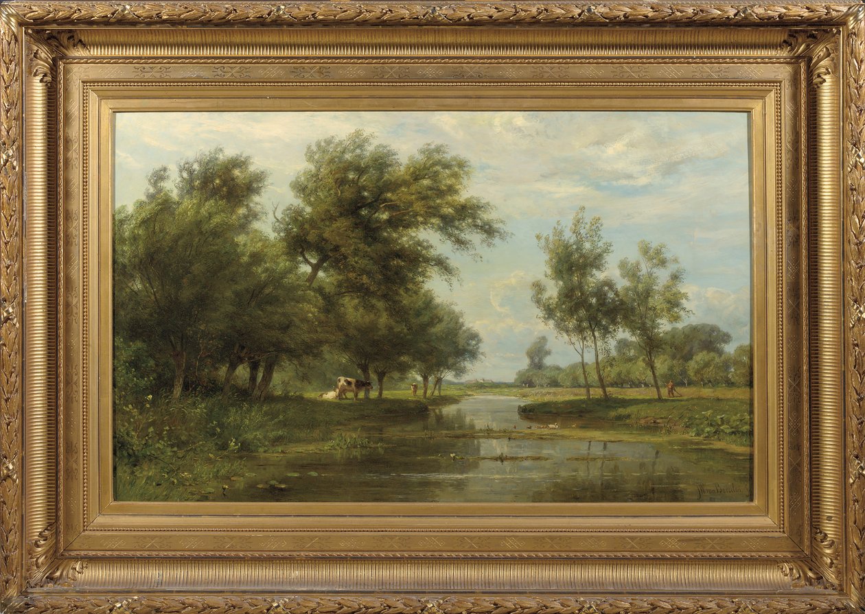 Paisaje en Alblasserdam de Jan Willem van Borselen