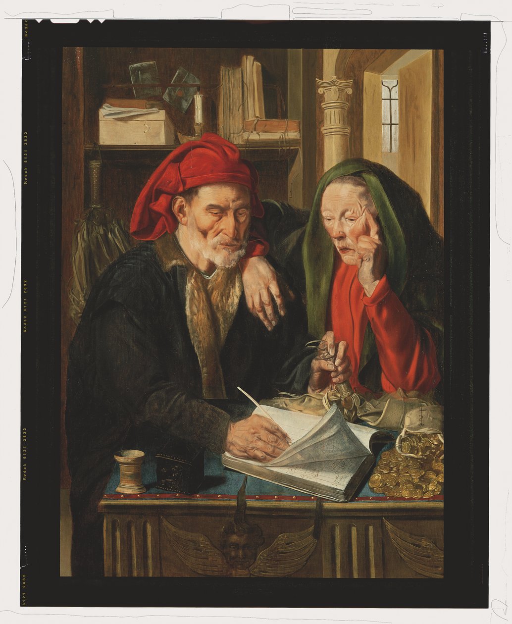 Los cambistas (óleo sobre tabla) de Jan Woutersz Stap
