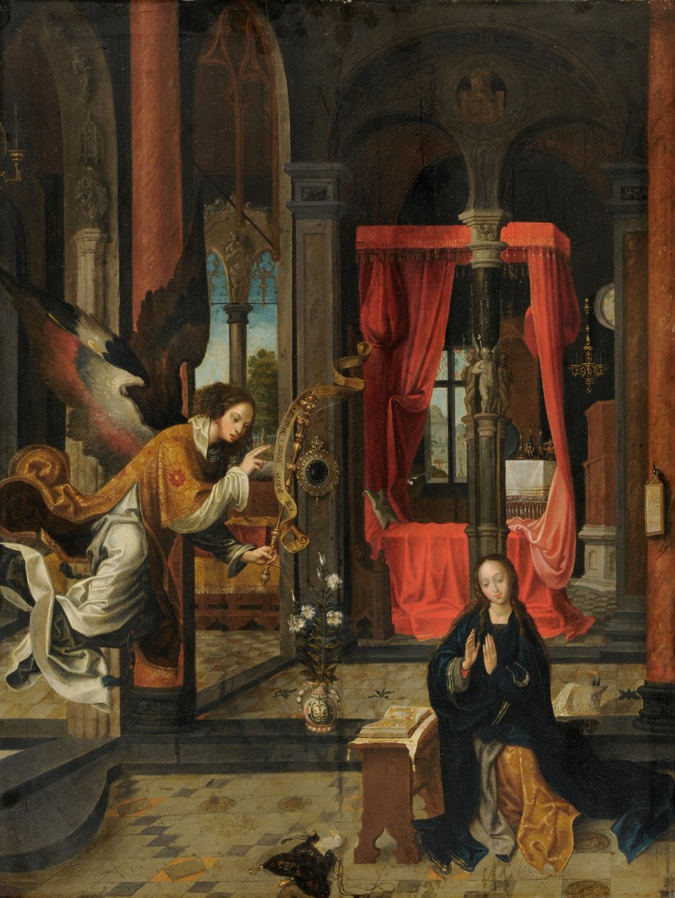 La Anunciación, 1520-30 de Jan de Beer