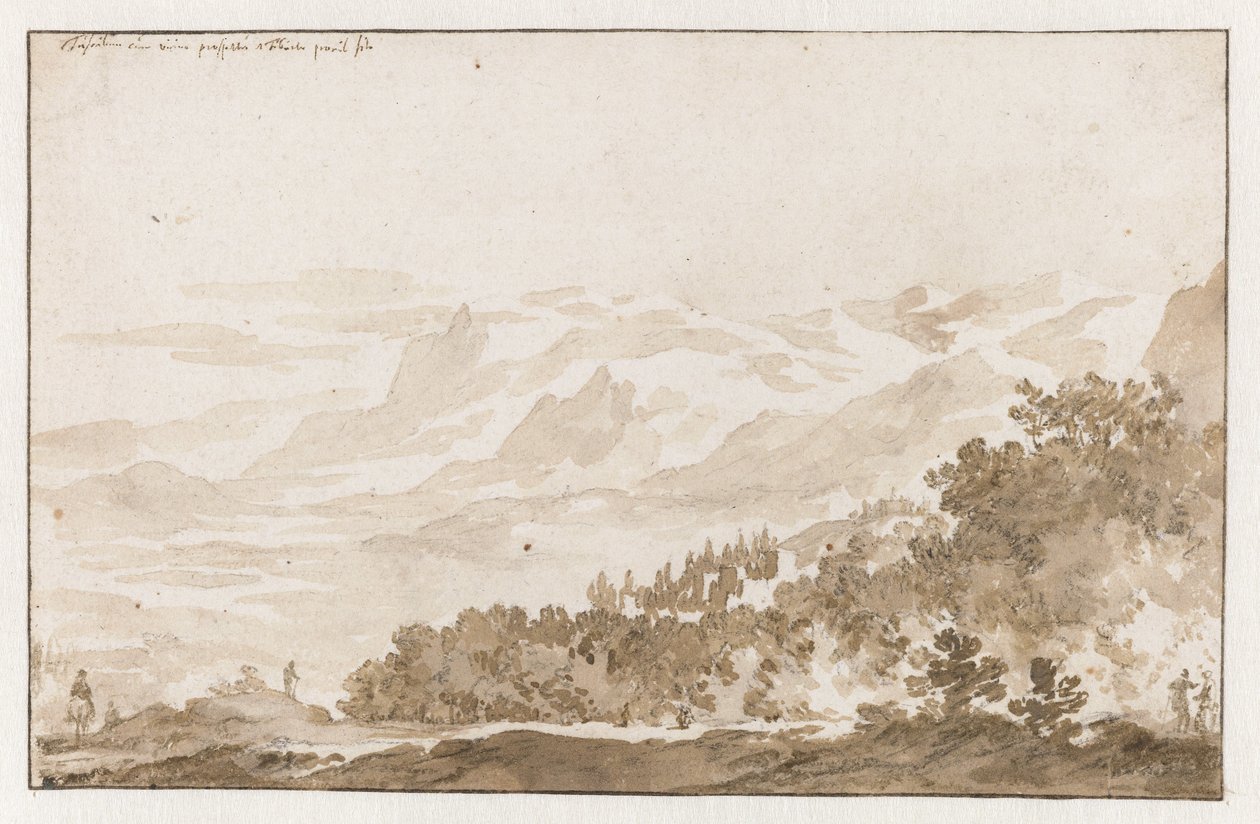 Tusculum (Frascati) desde el suroeste de Jan de Bisschop