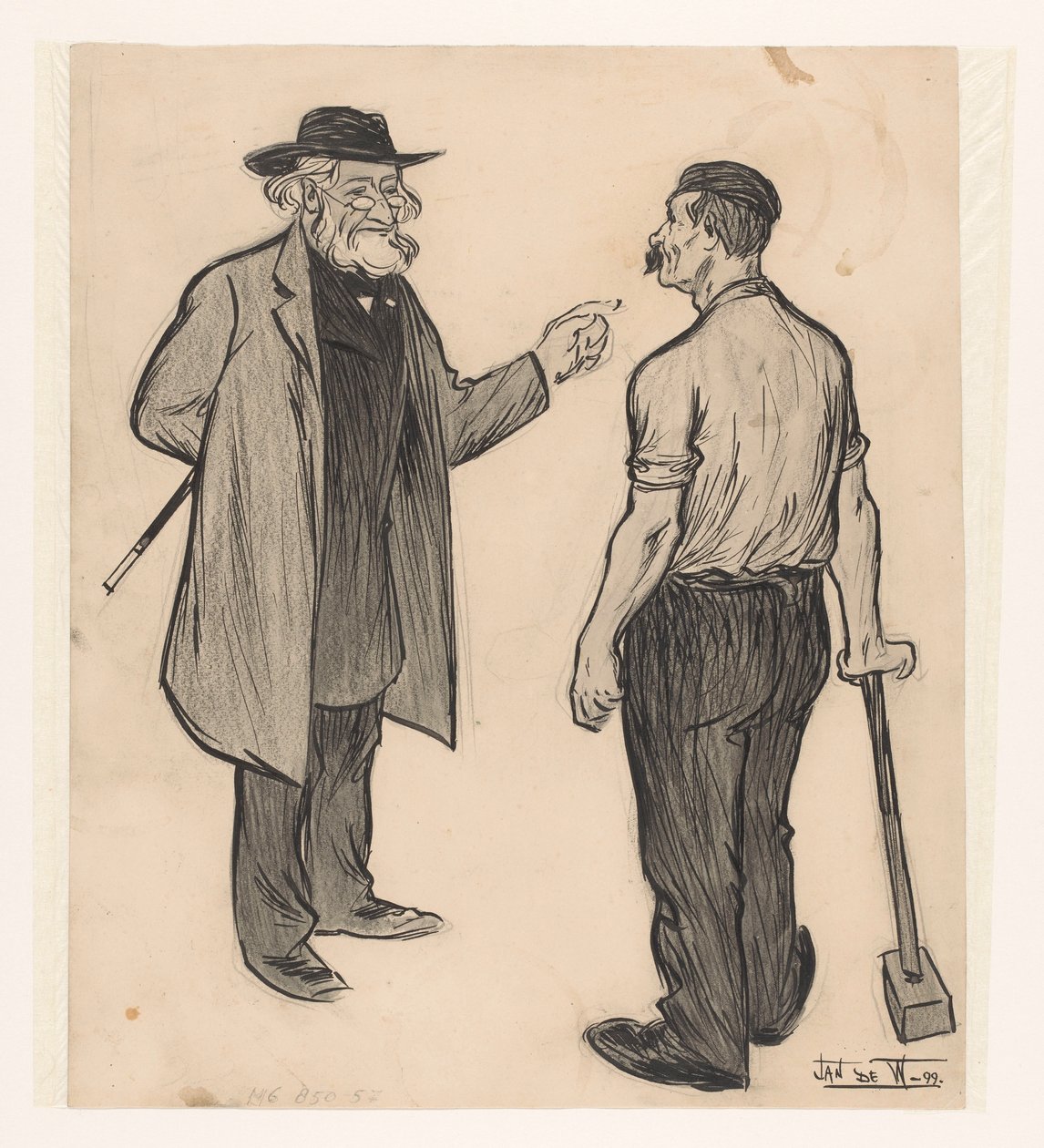 marxista un trabajador de Jan de Waardt (signed by artist)