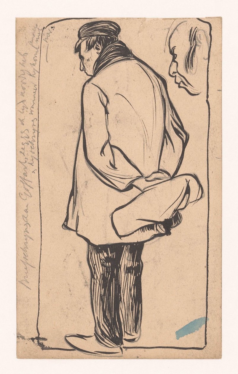 hombre de pie de Jan de Waardt