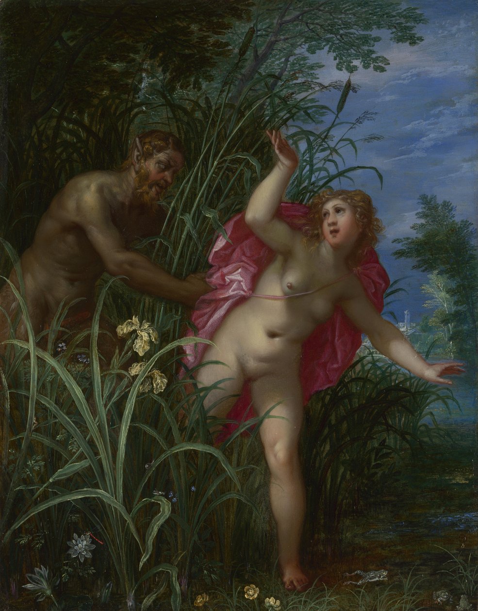Pan persiguiendo a Syrinx, después de 1615 de Jan the Elder Brueghel
