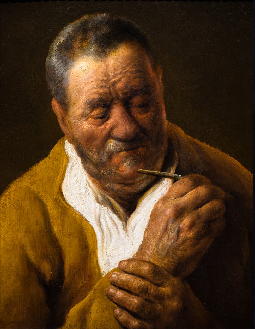 Hombre con lápiz óptico de Jan the Elder Lievens