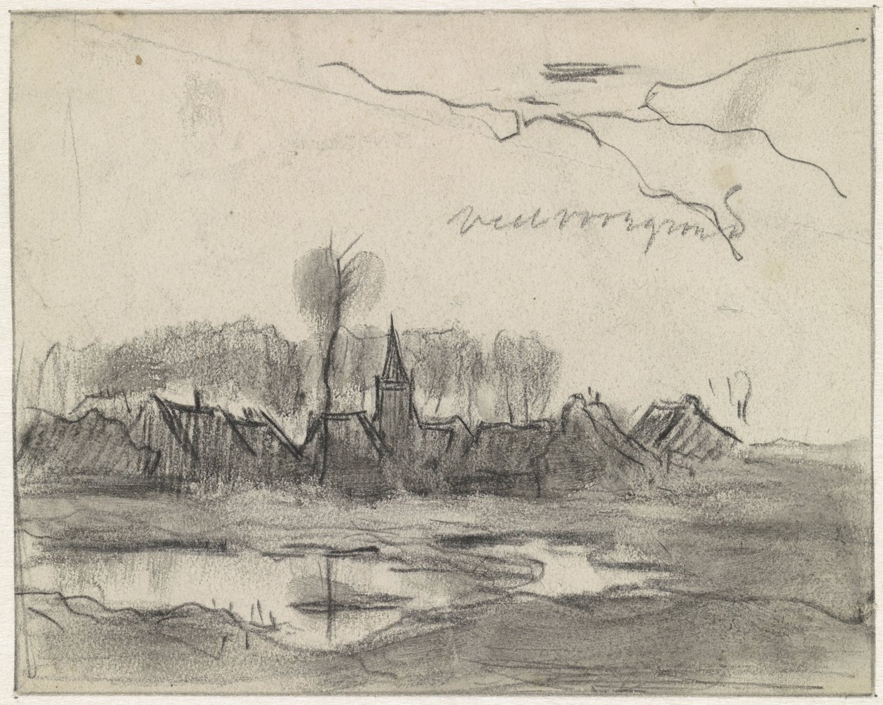 Vista de un pueblo de Jan van Essen