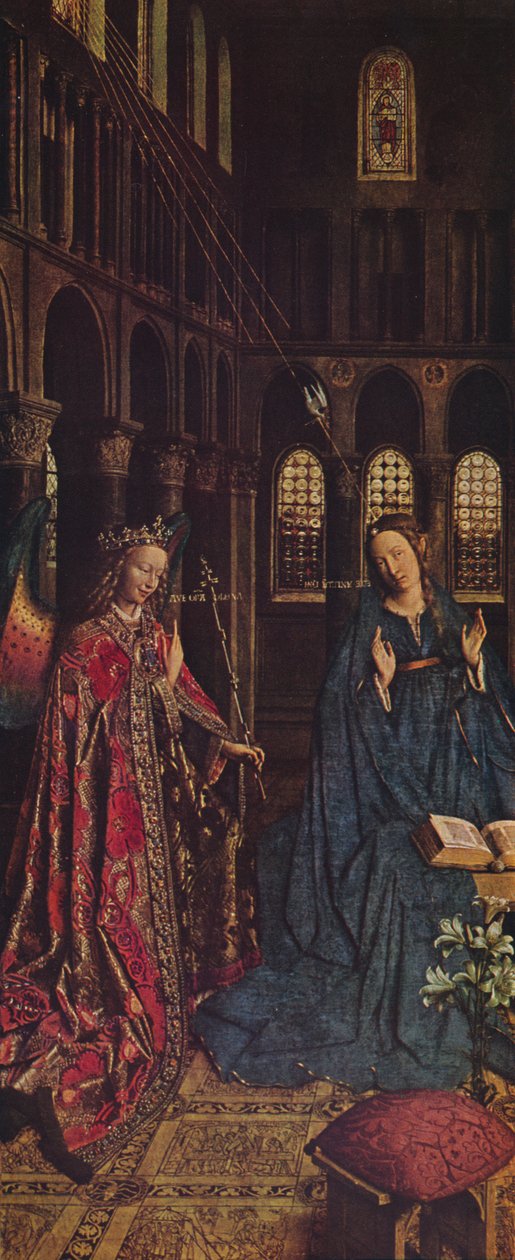 La Anunciación, 1434-1436 de Jan van Eyck