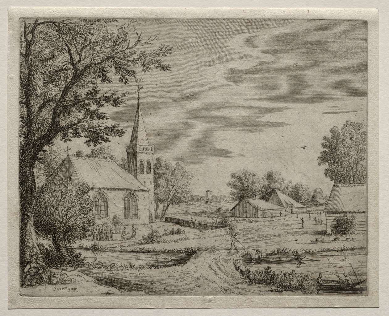 Iglesia del pueblo de Jan van Goyen