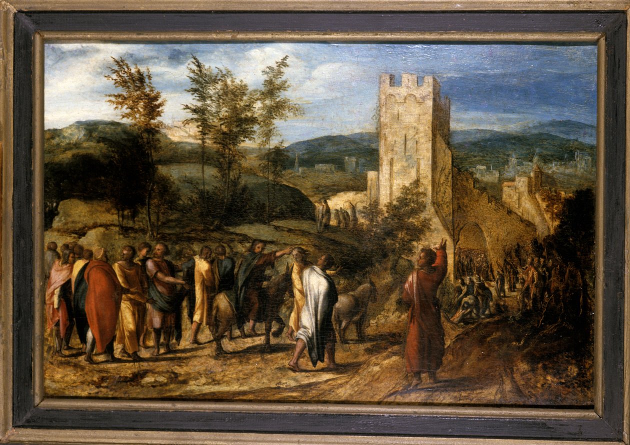 Cristo entrando en Jerusalén de Jan van Hemessen