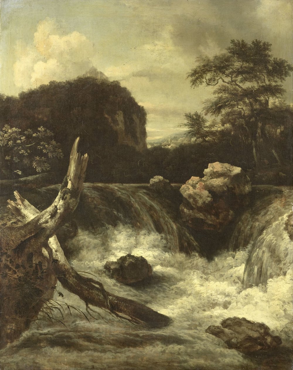 Una cascada de Jan van  Kessel