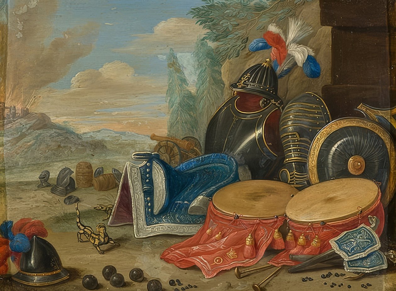Símbolos de la guerra de Jan van Kessel the Elder