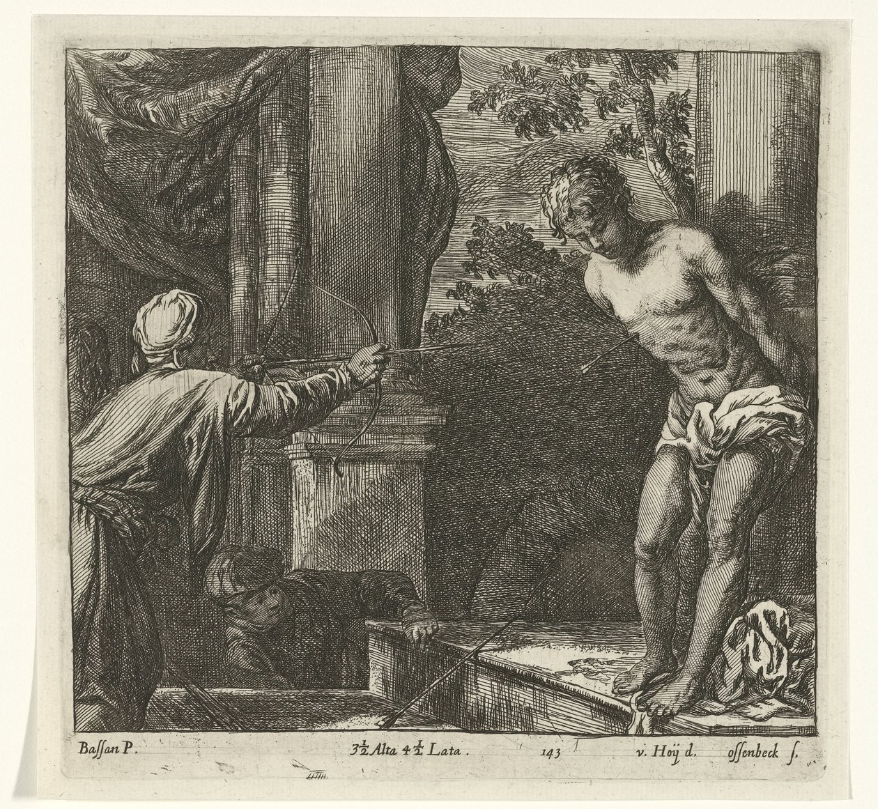 martirio de san sebastián de Jan van Ossenbeeck
