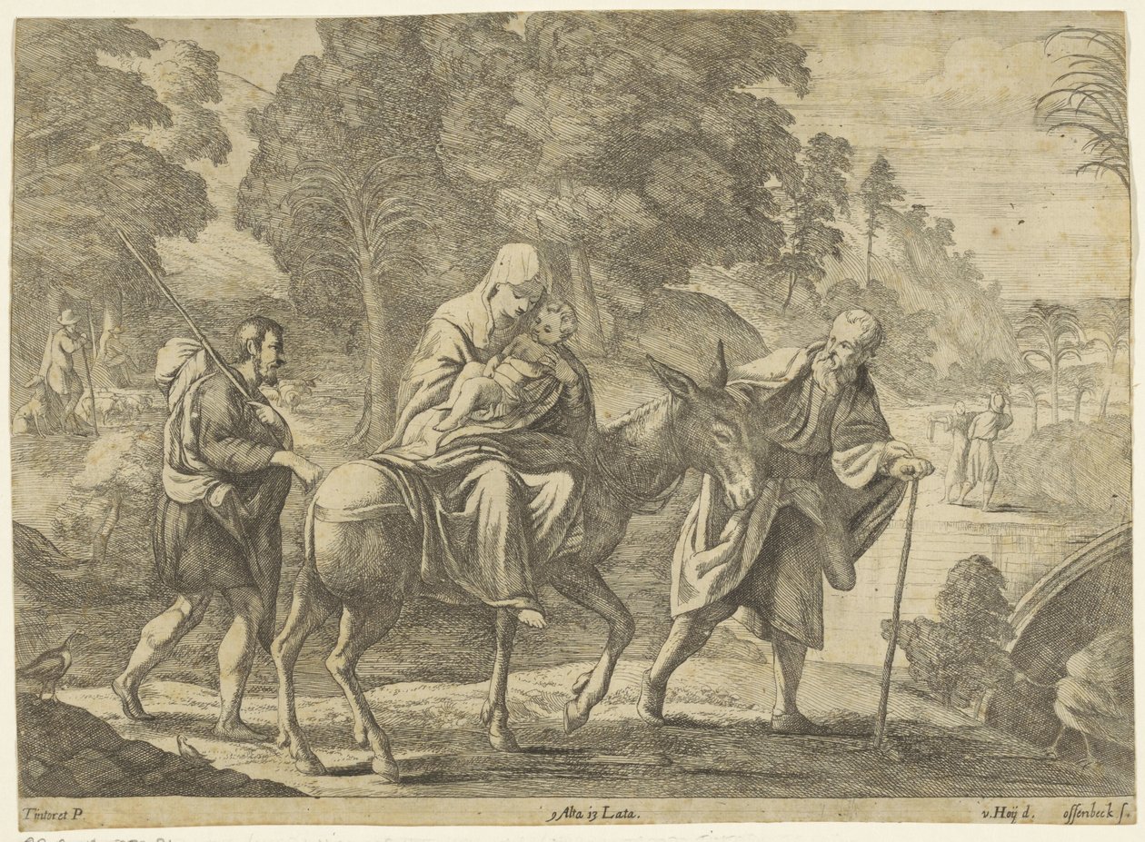 Vuelo a Egipto de Jan van Ossenbeeck