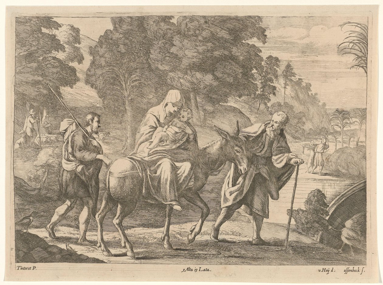 Vuelo a Egipto de Jan van Ossenbeeck