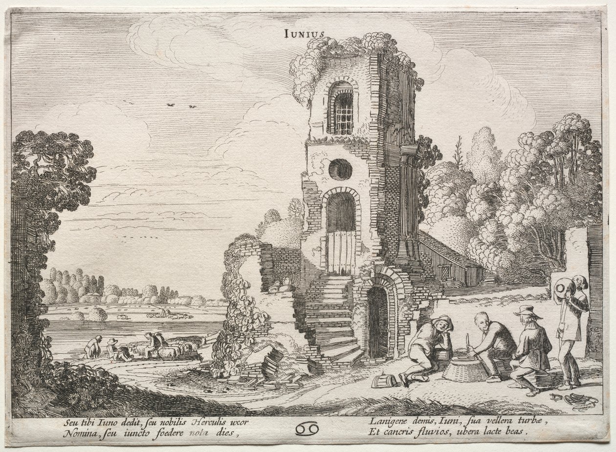 Los doce meses: Junio de Jan van de Velde II