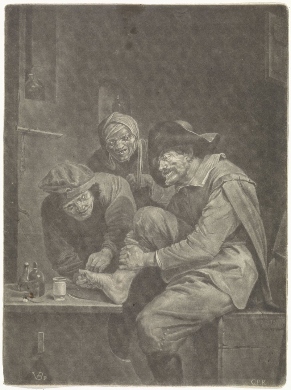 Hombre en la consulta del médico de Jan van der Bruggen