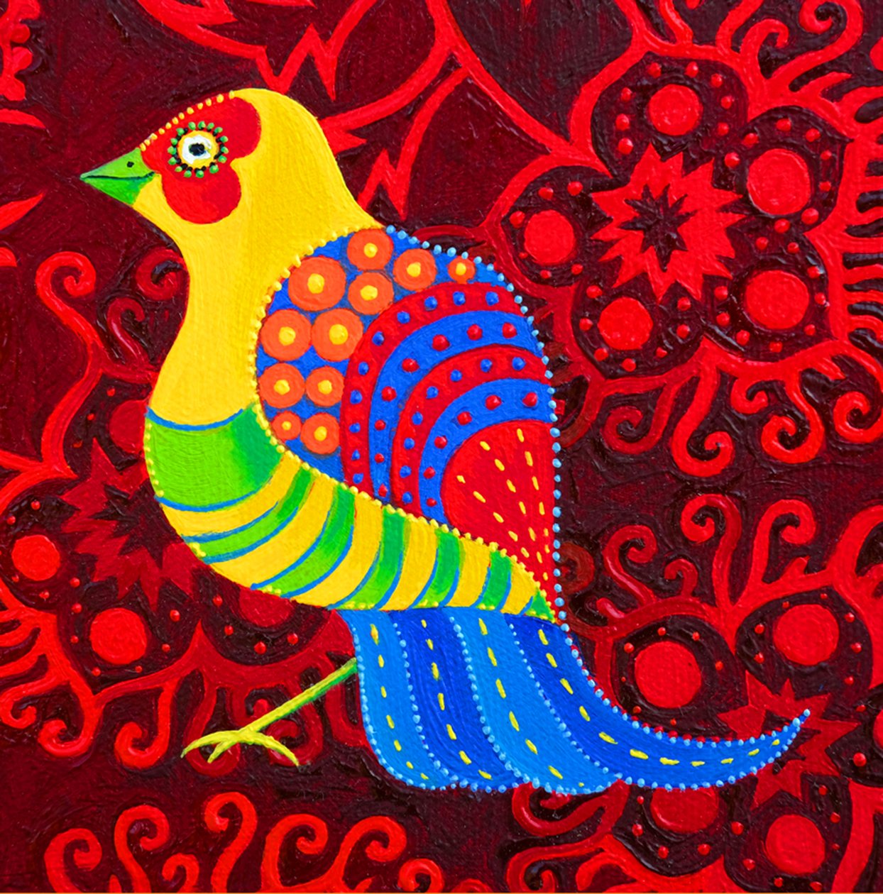 Pájaro de cola azul, 2019 de Jane Tattersfield