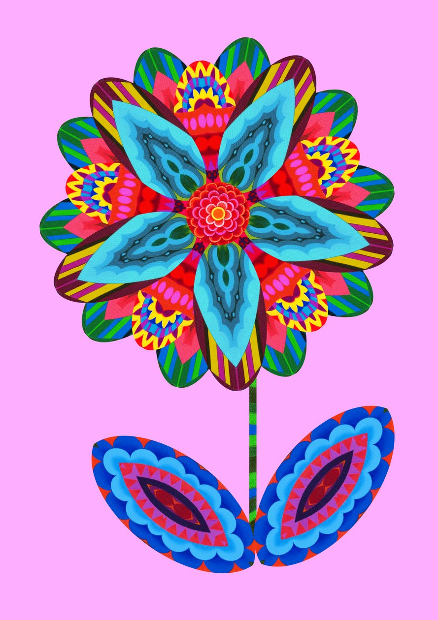 Recorte de flor en rosa de Jane Tattersfield