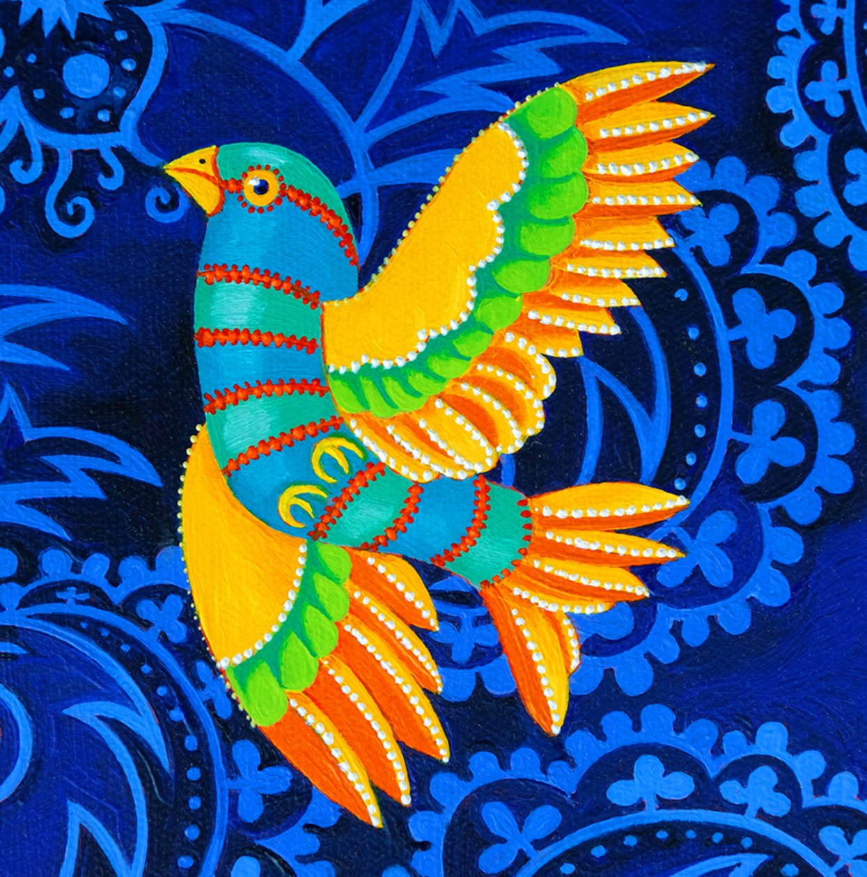 Pájaro de alas amarillas de Jane Tattersfield