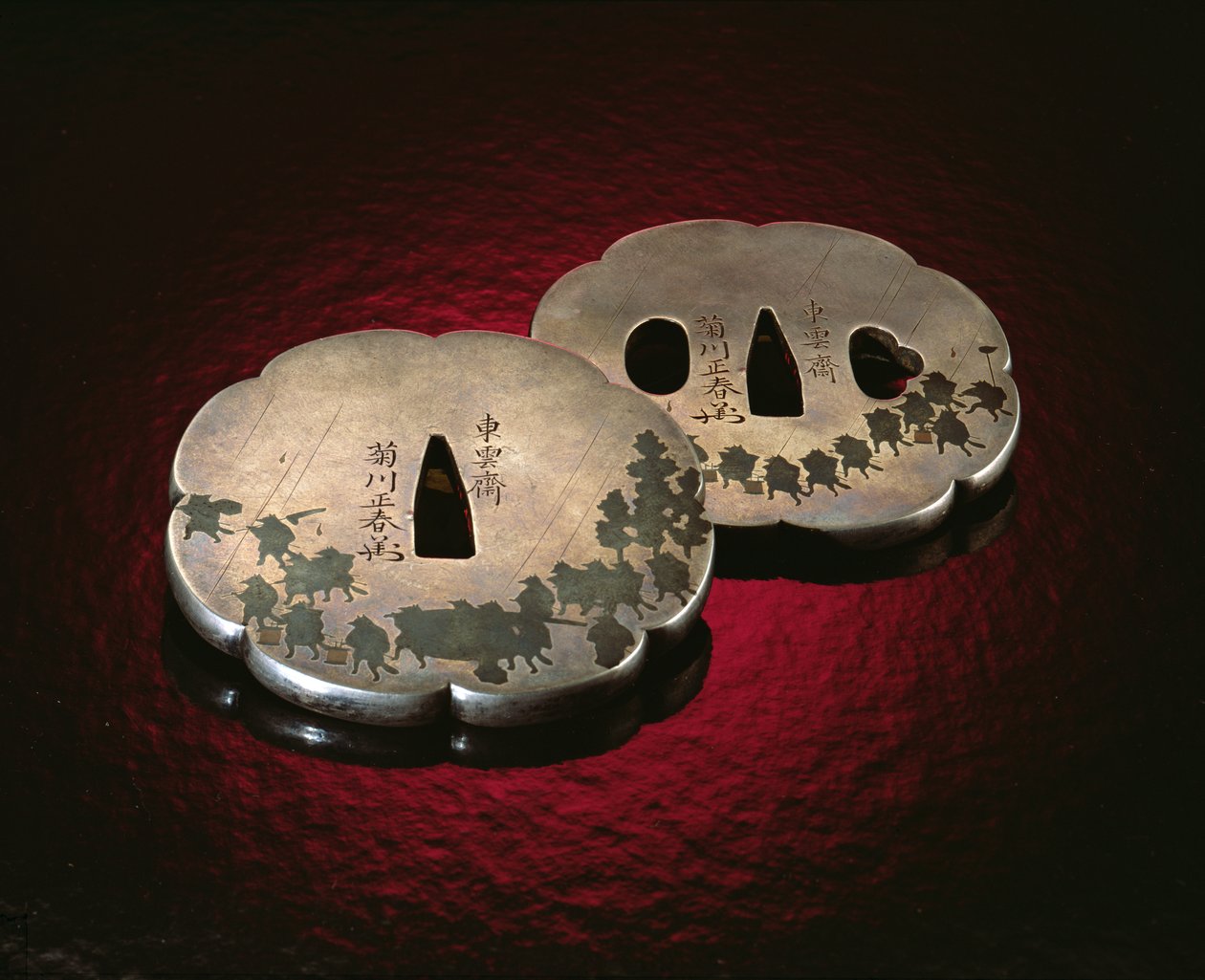 Guardia de espada Tsuba, Período Edo (1603-1867) de Japanese School
