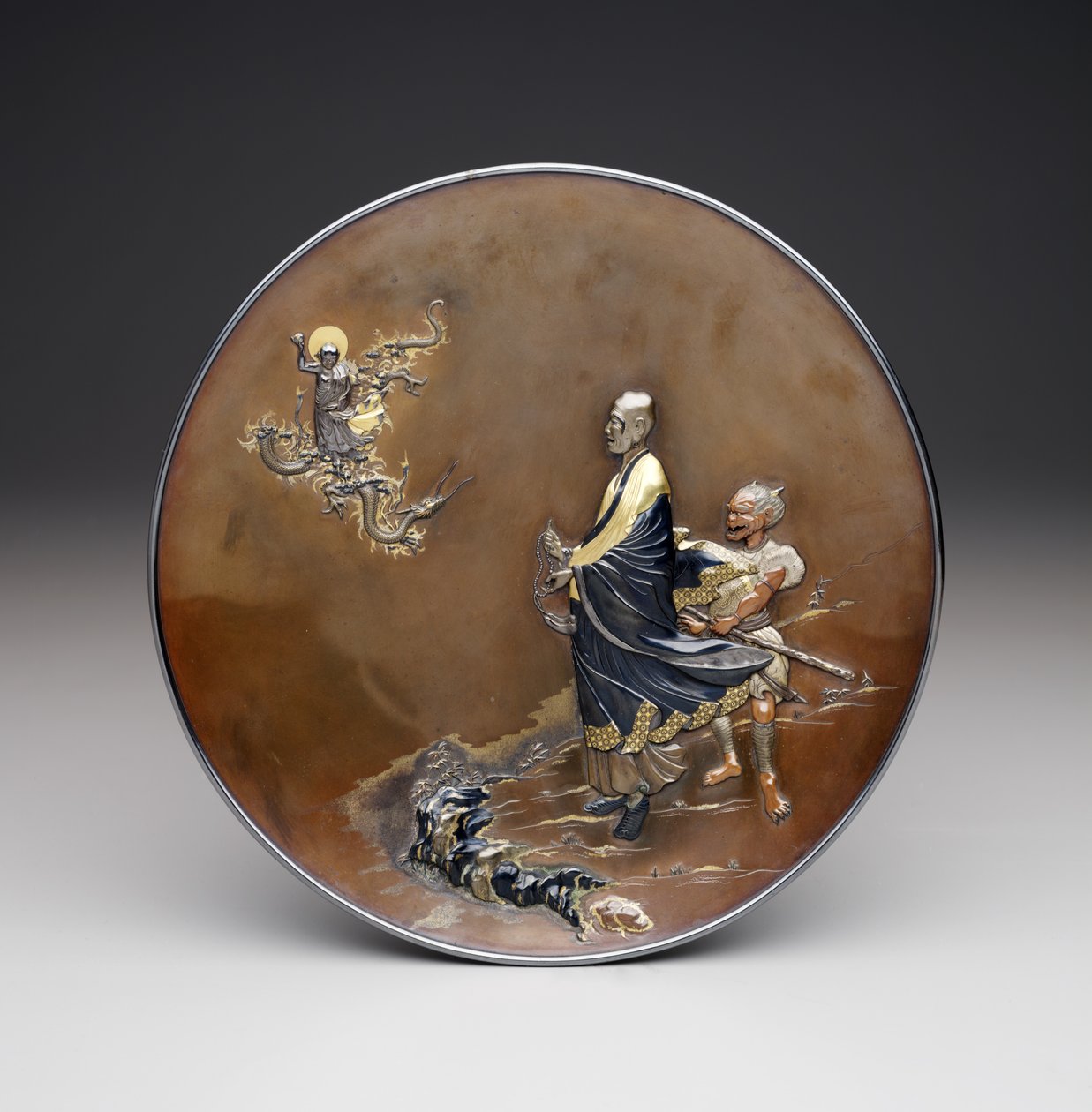 Placa, período Meiji. c.1870 de Japanese School