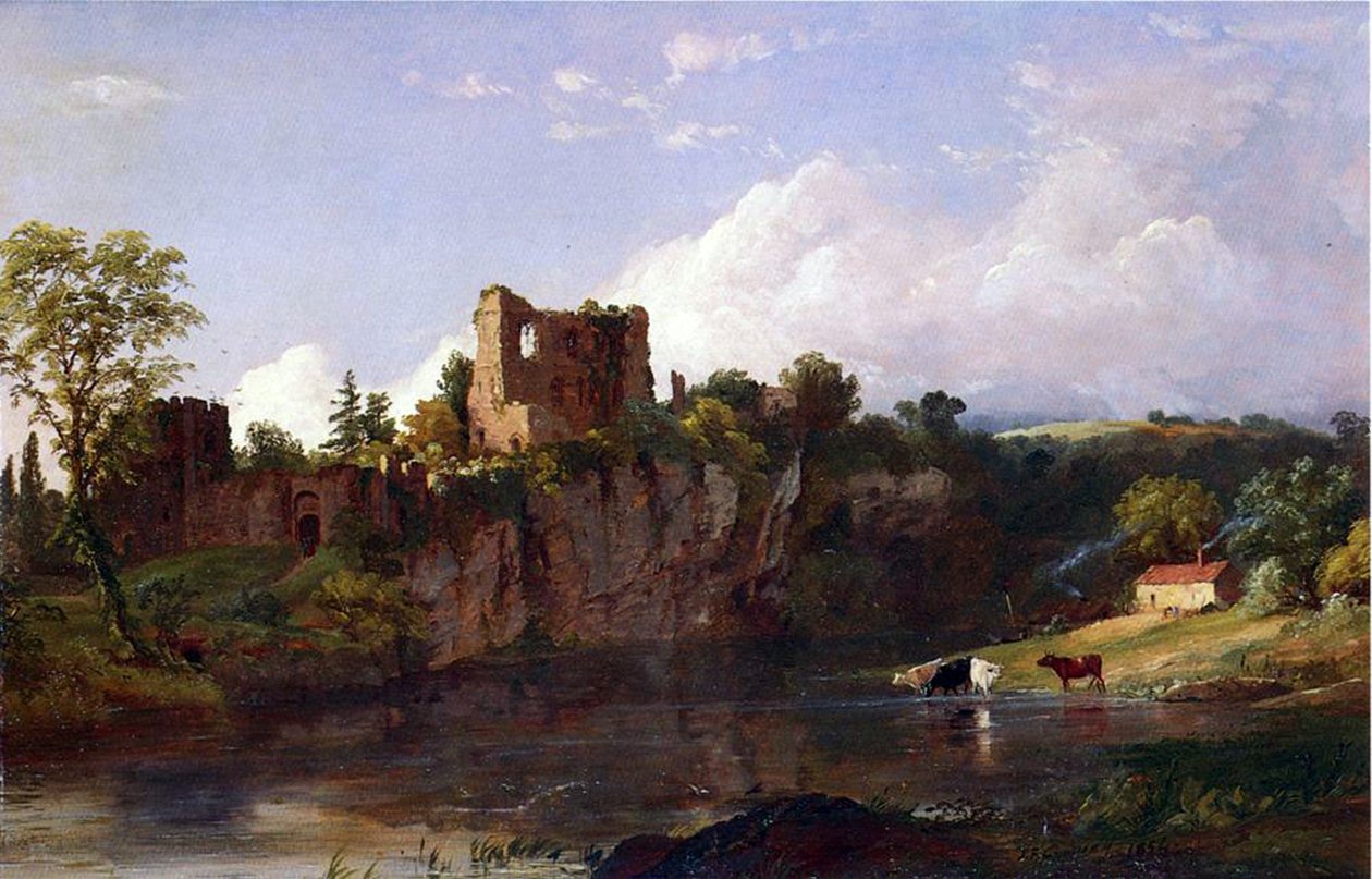 Castillo de Chepstow, en el Wye, 1854 de Jasper Francis Cropsey