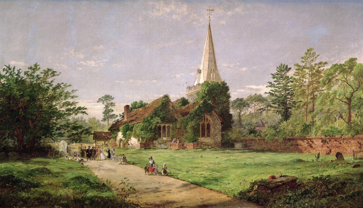 Iglesia de Stoke Poges de Jasper Francis Cropsey