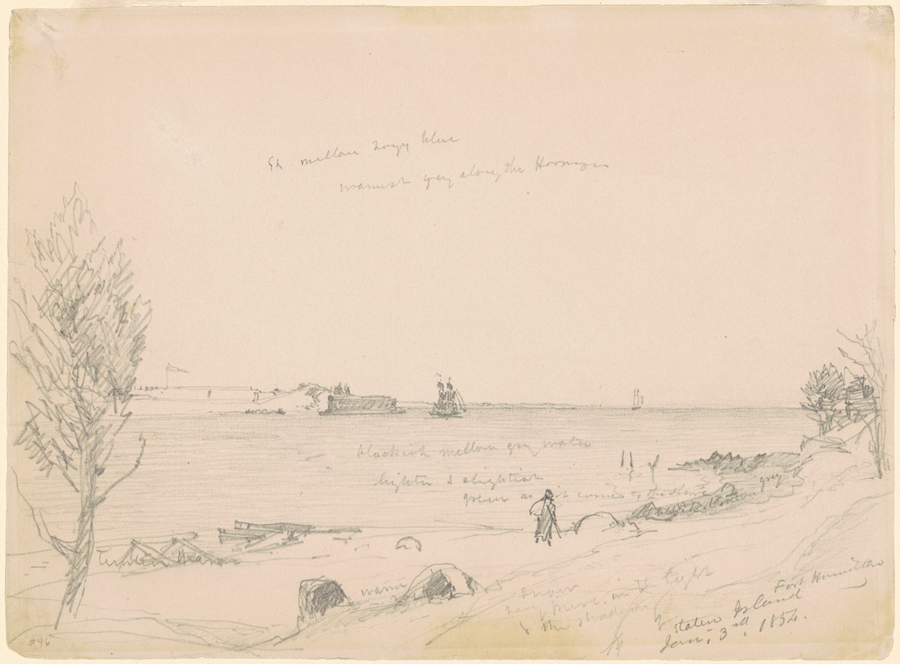 Fuerte Hamilton, Staten Island de Jasper Francis Cropsey